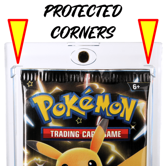 Magnetic UV Protective Booster Pack Holder for Standard US Size Trading Cards Packs – Perfect for TCG Packs, Sports Cards Packs and More! 3 - Pack - WPE