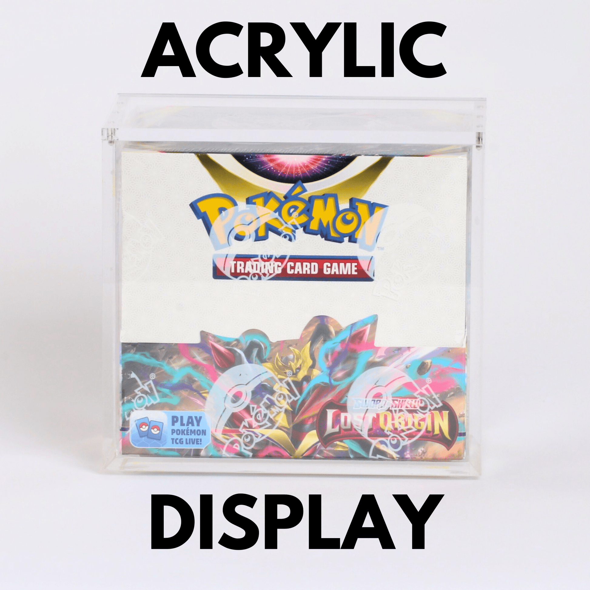 Acrylic Booster Box Display Case for Pokémon - Standard US Size - WPE