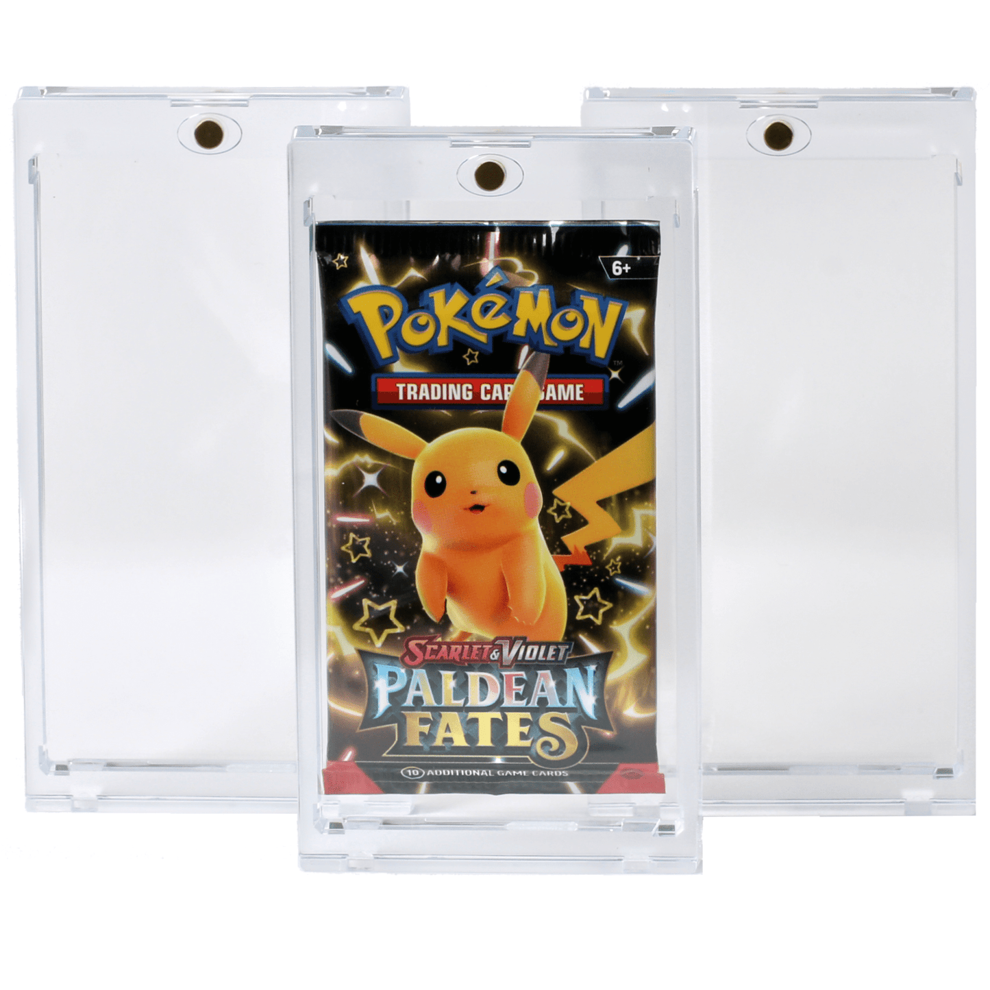 Magnetic UV Protective Booster Pack Holder for Standard US Size Trading Cards Packs – Perfect for TCG Packs, Sports Cards Packs and More! 3 - Pack - WPE